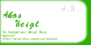 akos weigl business card